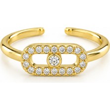 Nuva Atelier Monroe Gold Serçe Parmak Yüzük
