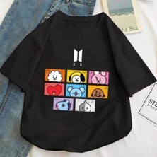 BarsDepo Bts Baskılı Tişört, Premıum Kalite Unisex Çocuk / Yetişkin