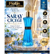 Platin Kolonyaları 300 Ml. Elmas Cam Şişe Saray Çiçeği Kolonyası
