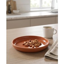 Terravase Doğal Toprak Sırlı Servis Tabağı 30X4 cm