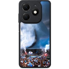 Aksel Kılıf Tecno Spark 20 Uyumlu Baskılı, Mat Siyah,yumuşak Silikon, Koruyucu,şok Emici Kapak,kılıf