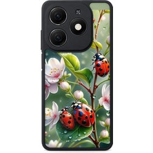 Aksel Kılıf Tecno Spark 20 Uyumlu Baskılı, Mat Siyah,yumuşak Silikon, Koruyucu,şok Emici Kapak,kılıf