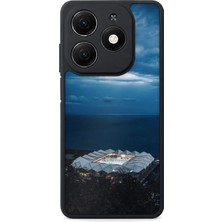 Aksel Kılıf Tecno Spark 20 Uyumlu Baskılı, Mat Siyah,yumuşak Silikon, Koruyucu,şok Emici Kapak,kılıf