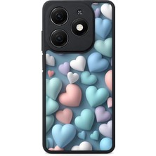 Aksel Kılıf Tecno Spark 20 Uyumlu Baskılı, Mat Siyah,yumuşak Silikon, Koruyucu,şok Emici Kapak,kılıf