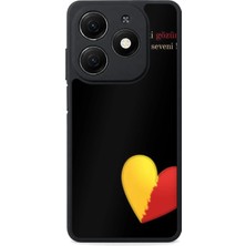 Aksel Kılıf Tecno Spark 20 Uyumlu Baskılı, Mat Siyah,yumuşak Silikon, Koruyucu,şok Emici Kapak,kılıf