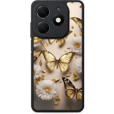 Aksel Kılıf Tecno Spark 20 Uyumlu Baskılı, Mat Siyah,yumuşak Silikon, Koruyucu,şok Emici Kapak,kılıf