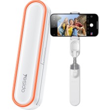 Yesido SF33 Taşınabilir Mini Bluetooth Destekli Selfie Çubuğu - Beyaz