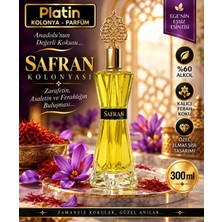 Platin Kolonyaları 300 Ml. Elmas Cam Şişe Safran Kolonyası