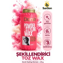 Sunson Kadınlar Için Toz Saç Şekillendirici Wax - Pembe 20 G