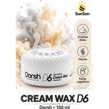 Sunson Krem Saç Şekillendirici Wax - D6 150 ml