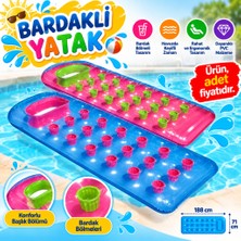 Mabelme Store 59895 Bardaklı Mavi-Kırmızı Yatak (188X71CM) (Adet Fiytaıdır)