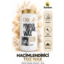 Sunson Hacim Veren Toz Saç Waxı - Beyaz 20 G