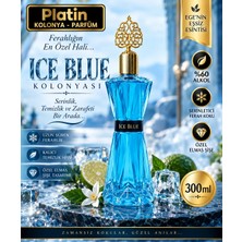 Platin Kolonyaları 300 Ml. Elmas Cam Şişe Ice Blue Kolonyası