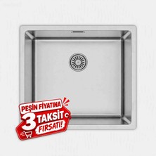 Asil 40X45 kare eviye sessiz evye (sifon takımı dahil)