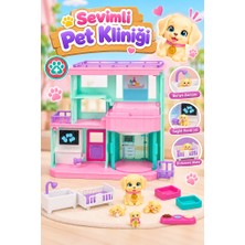 Farbu Oyuncak Little Live Pets Lisanslı Yavru Köpek Kliniği 2 Katlı 4 Köpekli 6 Fonksiyonlu Oyuncak Hastane