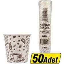 Popüler Sepet Kağıt Karton Bardak Küçük 4 Oz 50 Li