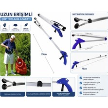 Hansel Katlanır Çubuk Atık Maske Yaprak Izmarit Tüm Çöp Toplama Aparatı Kıskacı 80CM
