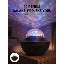Masa ve Gece Lambası Renkli Projektör Işıklı Disko Topu Bluetooth Hoparlör