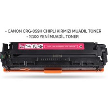 Calligraph Canon CRG-059H / I-Sensys LBP852CX  Chıpli Kırmızı Muadil Toner