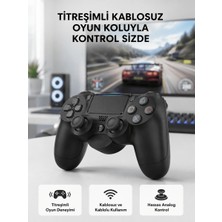 Ps4 Kablosuz Oyun Kolu V2 – Bluetooth Bağlantılı, Titreşimli, Pc ve Mobil Uyumlu