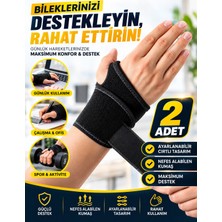 Eryatex 2 Adet Medikal Ortopedik Spor Bandı Statik El Bilek Ateli Splinti Bilekliği Aparatı