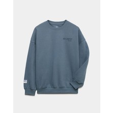 Marks & Spencer Grafik Baskılı Pamuklu Sweatshirt
