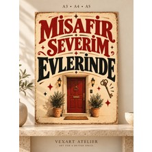 Vexart Atelier Ben Sakinim Etrafım Gergin Kedi Temalı Komik Duvar Posteri Çerçevesiz Hediyelik Ev Dekoru 15 x 21 cm