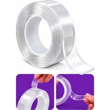 Cina Max 18MM x 1 Metre Çift Taraflı Nano Bant Silikon Jel Yapıştırıcı Güçlü Şeffaf Bant