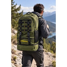 Dodomar Dağcı Çantası Kolonlu Haki 60 L Outdoor Trekking Sırt Çantası 57X37X19 cm