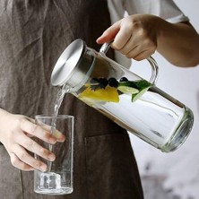 Mabelme Store Barotti 1200ML Borasilikat Cam Sürahi