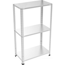 3 Katlı 59X93-150 cm Galvaniz Çelik Raf. Depo, Arşiv, Dosya Rafı -1.00 mm