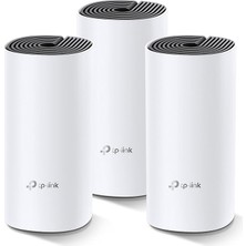 Deco M4 3-Pack , AC1200 Mbps, Dual-Band, Gigabit Portları, 100 Cihaza Kadar Bağlanılabilirlik, 370 M²'ye Kadar Kapsama, Mobil Uygulama ile Kolay Kurulum, Wi-Fi 5 Mesh Sistemi