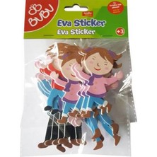 Toyfest Bu-Bu Eva Sticker 3D Karışık