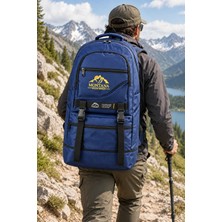 Dodomar Montana Mavi Dağcı Sırt Çantası 65 L Körüklü Suya Dirençli 62X40X16 cm