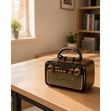 Astraltech Bluetooth’lu LED Işıklı Nostaljik Müzik Kutusu Xuczzznostaljikr-3