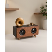 Astraltech Nostaljik Ahşap Radyo Bluetooth ve Sd Kart Destekli