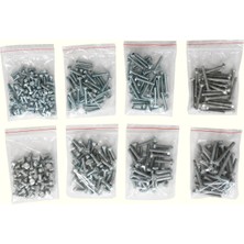 Kawin Netzerkoz All Essential Fasteners Netzerkoz 640 Adet Cıvata Somun Pul Seti - (M5,m6) Altıgen Başlı Cıvata, Somun, Metal Pul Seti