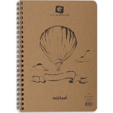 Schoeller Alex Schoeller Kraft Sert Kapak Spiralli Defter 70 gr A5 80 Yp Çizgili