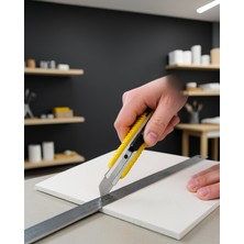 Astraltech 5 Adet Metal Falçata Seti Ergonomik Saplı Çelik Bıçak Pvc Kesici