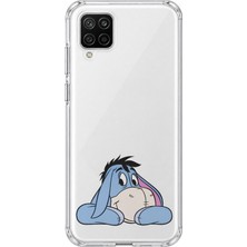 Mobilpad Samsung Galaxy A22/M22/M32 Uyumlu Eeyore Desenli Şeffaf Telefon Kılıfı
