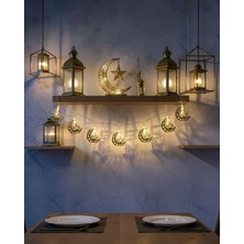 Astraltech Minareli Hilal LED Işık Gold Renk