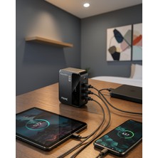 Astraltech 4 Girişli Şarj Istasyonu Usb-C Usb-A Gan Teknolojili