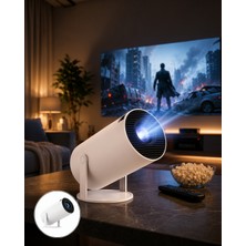 Astraltech Mini Projektör Android 11.0 720P 120 Ansı Lümen HDMI USB Wi-Fi Ses Çıkışı