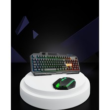 Astraltech Mekanik Klavye Mouse Seti LED Işıklı 19 Tuş Çatışmasız PG8018