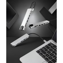 Astraltech 3 In 1 Type-C Dönüşüm Adaptörü MacBook Için Hdmi USB 3.0