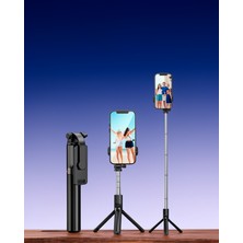 Astraltech Ayaklı Tripod Kumandalı Selfie Çubuğu Siyah