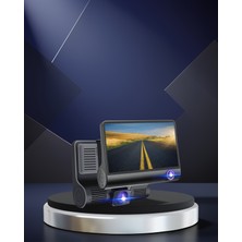 Astraltech 3 Kameralı Full Hd Araç Kamera 4.0" Ekranlı Hdr Gece Görüşlü