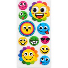 Toyfest Bu-Bu Puffy Stickers Çiçekler