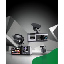 Astraltech Üç Kameralı Araç Kamera 2.0" LCD Ekranlı Döngüsel Kayıt