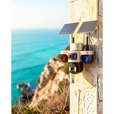 Astraltech Güneş Enerjili 4g Güvenlik Kamerası Gece Görüşlü 2 Yıl Garantili